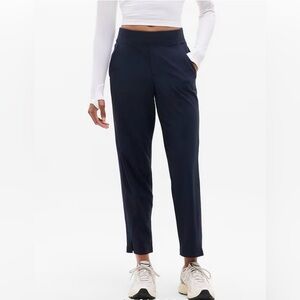 Athleta Arrival Straight Leg Ankle Pants- Navy- 8